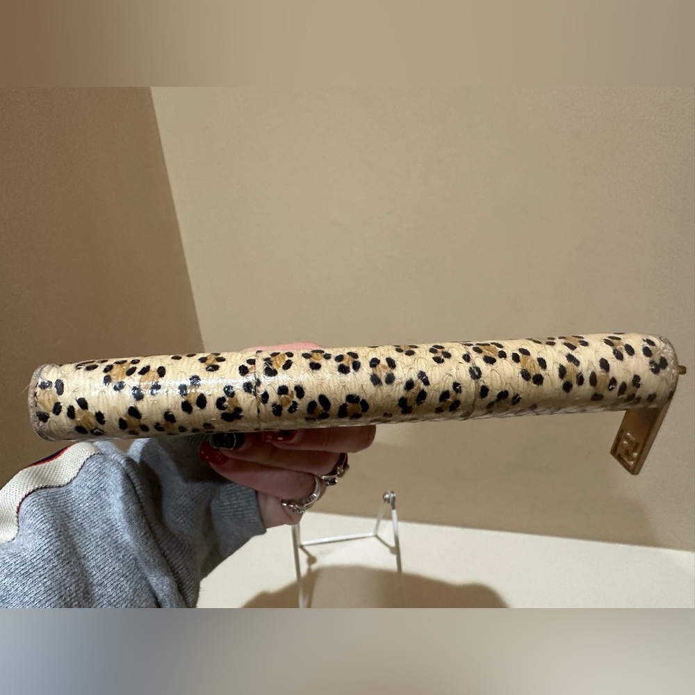 Vintage Fendi Python With Leopard Print Long Zip … - image 5